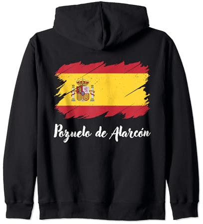 Pozuelo de Alarcón España, Bandera de España, Pozuelo de Alarcón Sudadera con Capucha