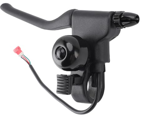Focket Poignée de Levier de Frein avec Cloches de Rechange pour Pièces de Scooter électrique, Levier de Frein Antidérapant avec Cloche pour Pièce de Rechange DIY pour Scooter électrique