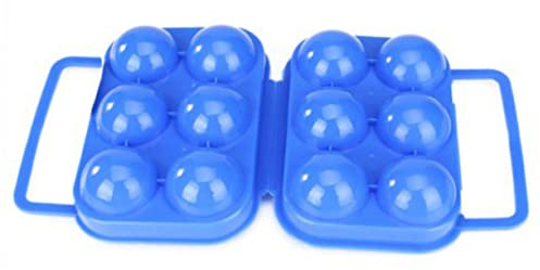 Artibetter Boîte De Rangement Portable Pour Œufs Plastique Support Et Durable Pour Camping Et Pique- Bleu
