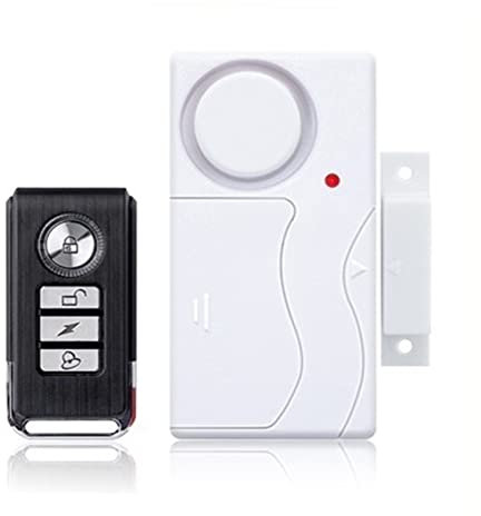 Système de sécurité Domestique Porte fenêtre entrée sécurité ABS télécommande sans Fil Alarme antivol capteur magnétique système d'alerte de Porte Kit de Protection à Domicile(A)