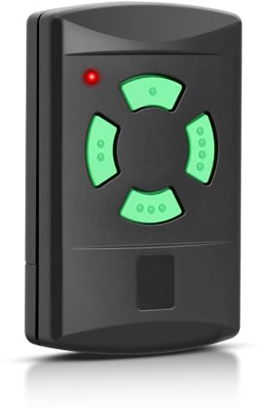 Wvoillty 26.975 MHz Garagentor Fernbedienung, Handsender Kompatibel mit Fernbedienung Hormann HSM4-26.975, HSM2-26.975, HS2-26.975,DHM02-26.975, Grün Taste 4 Kanäle