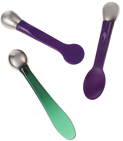 WRITWAA 3 Pezzi Strumenti per Massaggio Occhi e Crema Cucchiaio Cosmetico Multifunzionale per Della e Applicazione Makeup