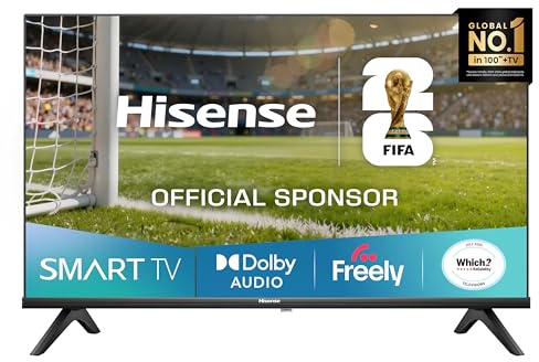 Hisense 32 Inch Smart HD TV 32E4QTUK HDR LCD Freely TV 720P Black