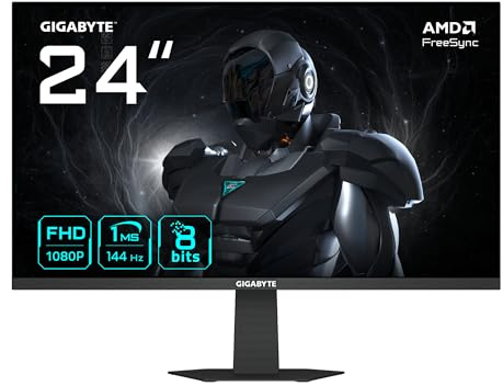 Gigabyte GS24F14 Monitor Gaming 24” FHD - 1920 x 1080, 144Hz, 1ms, 300 cd/m², HDMI 1.4, DisplayPort 1.2