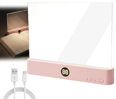 Lampe de Lecture LED pour Livre, 3 Couleurs de Lumière Réglables, Portable et Rechargeable USB-C, Éclairage Doux Anti-Réflexion, Minuteur Intégré jusqu’à 99 min, Liseuse pour Lecture au Lit et Bureau
