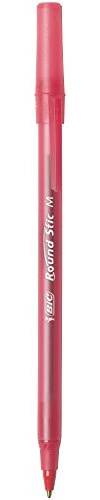 BIC Round Stic Xtra Life Red Ballpoint Pens, Medium Point (1.0mm), 36-Count Pack of Bulk Pens, Flexible Round Barrel for Writing Comfort, No. 1 Selling Ballpoint Pens