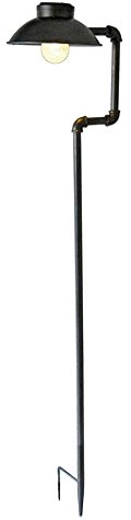 LED Solar Außen Lampe Garten Weg Beleuchtung Erdspieß Steck Leuchte antik schwarz HARMS 507097