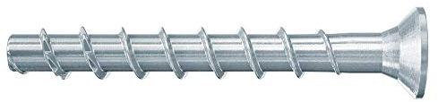 Fischer ULTRACUT FBS II 6x60 / 5 SK Vis à béton pour la fixation de rails, profilés métalliques, tuyaux en béton 100 pièces Référence 546384 Gris