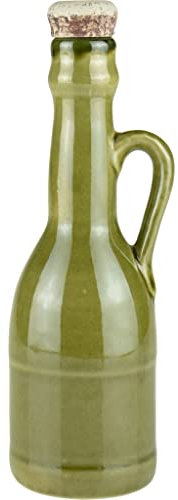 Bouteilles en céramique idéales pour liqueurs, teintures, vins, hydromel ou huile | bouteille, bouteille d'huile, bouteilles en grès avec liège | 250 ml | vert