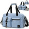 DBPBToU Sporttasche Damen Herren, Reisetasche mit Schuhfach, Trainingstasche mit Nassfach, wasserdichte Weekender Bag, Gym Bag/Schwimmtasche/Saunatasche Verwendet Werden kann (blau)