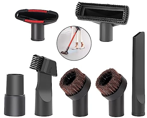 7 Piezas Accesorios para Aspiradora, Boquilla Aspiradora, Adecuado para Aspiradoras con 32-35 MM de Diámetro Interior de la Interfaz