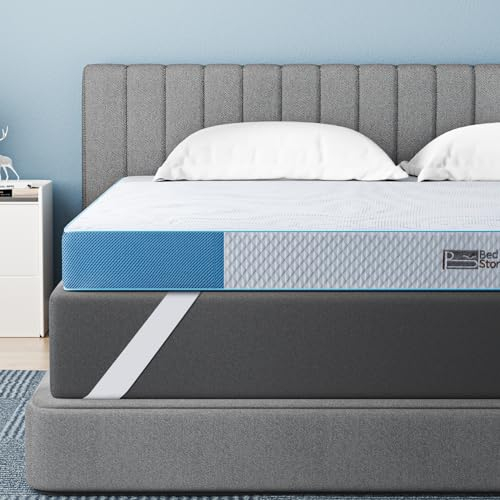 BedStory Gel Topper 140x200cm,10cm Höhe Gelschaum Matratzentopper, H3&H4 Matratzentopper aus Kaltschaumkern,Mattress Topper für Bett Boxspringbett Schlafsofa Wohnwagen, Öko-TEX® Zertifiziert