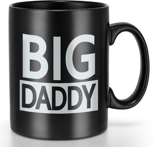Cabtnca Tasse mit Aufschrift Big Daddy, Vatertagsgeschenk, Geburtstagsgeschenk von Tochter, Vatertagsgeschenke für Vatertag, Kaffeetasse, coole Geschenke für Vater, Weihnachtsgeschenke für Vater,