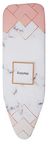 HUPYOMLER 140x50CM Tessuto Marmorizzazione Asse Da Stiro Copertura Protettiva Pressa Pieghevole per Stiro Panno Guardia Proteggere Indumento Delicato Facile Montato 2