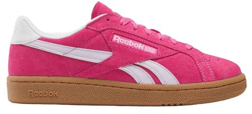 Reebok Club C Grounds UK Baskets pour Femme Rose foncé/numérique Gleam/Gum Taille 39 EU, True Pink Digital Gleam Gum, 39
