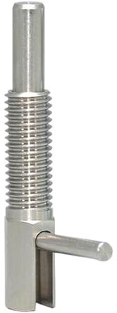 Pistón roscado de resorte de acero inoxidable con varilla, pasador de posicionamiento en forma de L, perno de indexación retráctil para equipos de audio (M10)