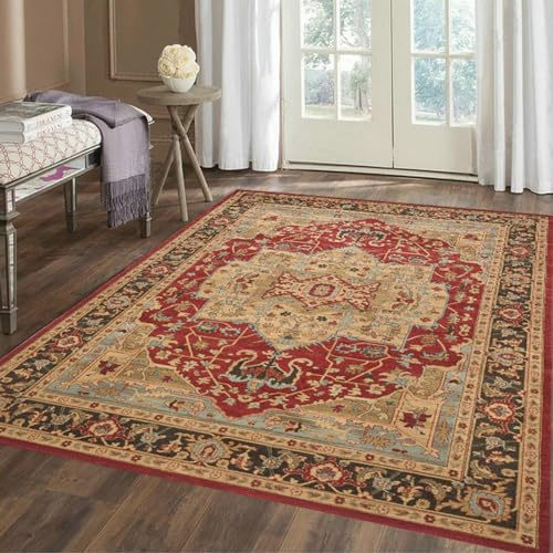 estera de la silla para pisos de alfombra, Alfombra de cocina for comedor, alfombra de dormitorio, alfombra de tacto suave, alfombras lavables de diseño Vintage de retales coloridos for decoración del