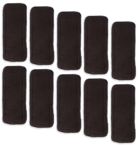 10 inserti in carbone di bambù Eco Fodere per pannolini per bambini ultra assorbenti riutilizzabili 5 strati
