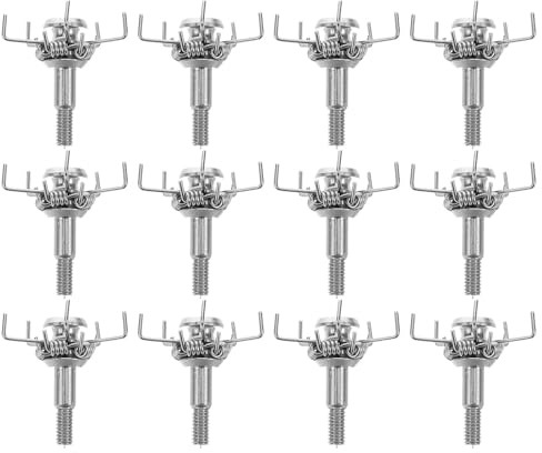 ORFOFE Puntas de Flecha de Acero Inoxidable 12 Diseño de Garra Múltiple y Cabeza Plana, Accesorio para Caza Precisa y Prevención de Pérdida para Tiro al Aire Libre