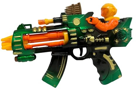 Mitra Giocattolo con Luci e Suoni cm 25 Fucile Giocattolo Bambini Mitra Pistola Giocattolo Mitra M4 Gioco con Luci e Suoni Mitragliatrice Giocattolo per Bambini a Batteria Gioco Fucile Mitragliatore