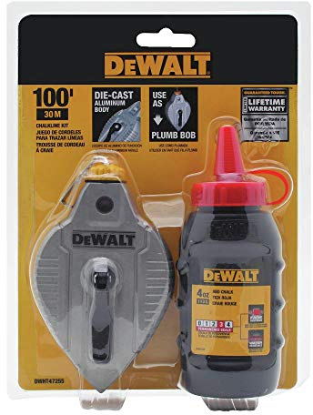 DEWALT Cast Aluminum Reel With Red Chalk (DWHT47255L)