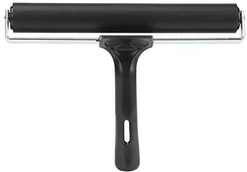 Walfront Rouleau Brayer en Caoutchouc,Pinceau, Applicateur d'encre,Outil de Peinture à l'huile d'art Craft, Rouleau 20CM / 7,9 Pouces