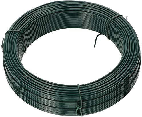 KOTARBAU Filo da Giardino 2,80 x 50 m Rivestimento in PVC Filo per Piante Verdi Filo per Legare Filo di Tensione Filo per Recinzione Zincato