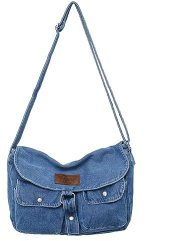 AMZLORD Große Kapazität, vielseitiger verstellbarer Riemen, Jeanstasche, Damen-Jeans-Umhängetasche, mehrere Taschen, solide Umhängetasche for Reisen, Arbeit