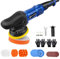 HSHa Dual Action Polier 980W, Exzenter poliermaschine für Autos und Boote, Auto Poliermaschine Set Variable Geschwindigkeiten 2800-5800RPM, Blau