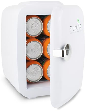 Mini Kühlschrank 4L, 2 in 1 Tischkühlschrank mit Kühl- und Warmhaltefunktion, AC 220V im Haushalt / DC 12V-Buchse im Auto, Leise für Auto Büro Schlafzimmer Garten, Picknick Reisen Zeltplatz