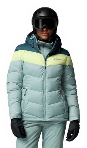 Columbia Women's Abbott Peak 2 Insulated Jacket, Ski Jacket, Crushed Blue/Everblue/Citron Haze, L