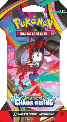 Pokemon TCG: Mega Evolution - Pacchetto booster con maniche Chaos Rising