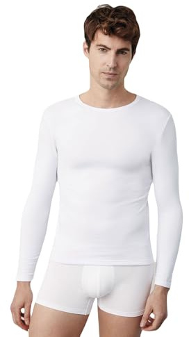 YSABEL MORA Camiseta Interior Térmica Manga Larga Hombre Retención de Calor Ideal Invierno Interior Afelpado Composición 92% Poliéster 8% Elastano.