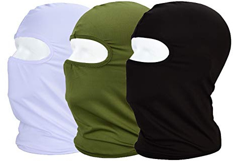 MAYOUTH Balaclava Ski Face Mask for Men Sun Uv Protection Windproof Neck Gaiter Face Cover Face Mask Under Motorcycle Helmet Cycling Outdoor Sports 3-Pack