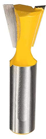 Tooloflife - Fresa de cola de milano, mango de 1/2 pulgadas, 5 tamaños, juego para cortador de madera 1 pieza/5 unidades