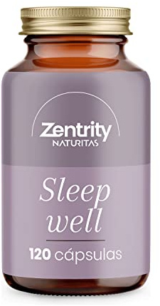 Sleep Well 120 Comprimidos de Zentrity by Naturitas | Sueño relajado | Mejora el descanso | Extractos de plantas, melatonina, vitaminas B6 y D y Valeriana