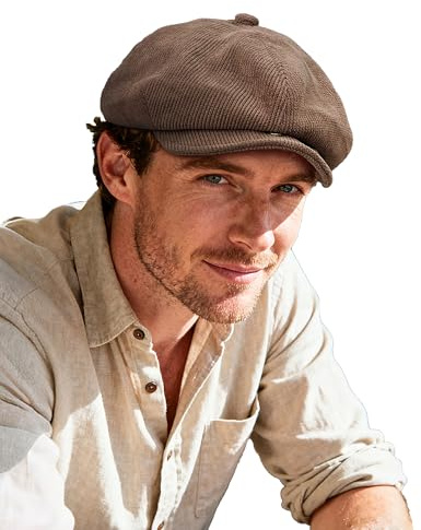 Clakllie Retro Ivy Irlandese Cappello Baker Boy Coppolaa Spina di Pesce Newsboy cap Berretto Strillone in Cotone Cappello Berretto Piatto Baschi Scozzesi Cappello Basco Gatsby Flat cap da Pesca Golf