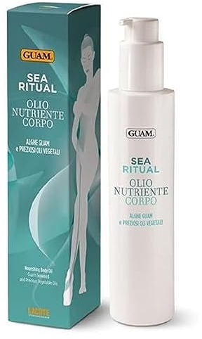 Guam, Sea Ritual nährendes Körperöl, feuchtigkeitsspendende und strahlende Ölbehandlung mit Guam-Algen und wertvollen Pflanzenölen, Made in Italy, 200 ml Packung