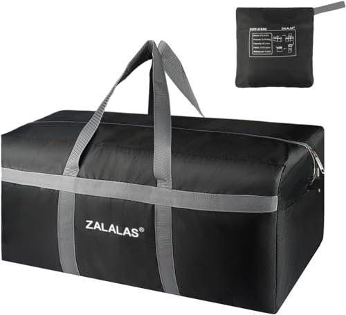 Reisetasche große 96L Faltbare, Weekender Übernachtungstasche Seesack wasserdicht Sporttasche mit Schuhfach,Geeignet für Reisen wasserdichte Tragetasche, Camping