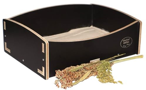 Wachtelwelten Wachtel Badeschale Wachtel-Spa. Wachtelsandbad aus Holz