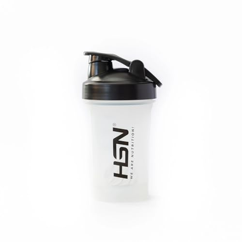 HSN Pro Shaker Rocket We Are Nutrition! Senza BPA | 400 ml | Trasparente Nero | Bicchiere miscelatore con sfera miscelatrice | chiusura ermetica e tappo anti-perdite | inodore | facile da pulire