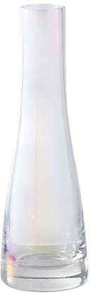 Vaso da fiori alto a stelo singolo da 20 cm, in vetro, per bouquet di rose, centrotavola per matrimoni, decorazione per casa, ufficio, scrivania