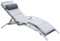 Outsunny Sonnenliege Gartenliege Gartenstuhl Relaxsessel Liegestuhl Alu verstellbar Grau 170 x 64 x 82 cm