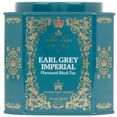 Harney & Sons Harney And Sons Earl Grey Imperial, Flavored Black 30 Sachets Per Tin
