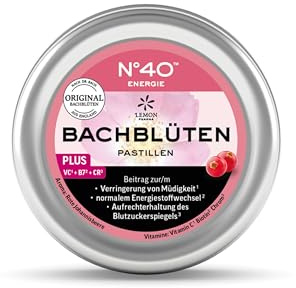 Original Bachblüten Pastillen Nr. 40 Energie von Lemon Pharma, Vegan und Zuckerfrei