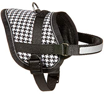 Karlie Teeny Weeny Geschirr B: 15 mm Br um: 31 - 40 cm XS schwarz-weiss