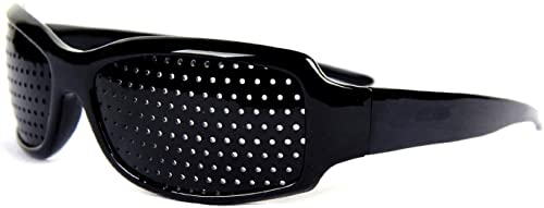 Itian Pinhole Brille, Anti-Müdigkeit, die Prävention von Kurzsichtigkeit (Schwarz)