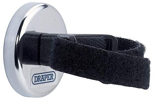 Draper 50984 Magnetic Hook and Loop Holder with Strap , Blue