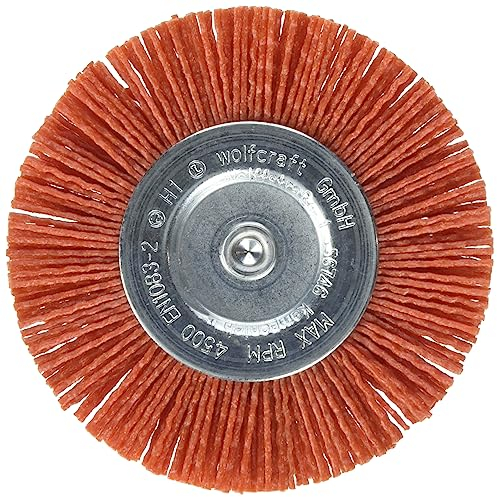wolfcraft Cepillo de disco de alambre de nylon, agresivo I 8477000