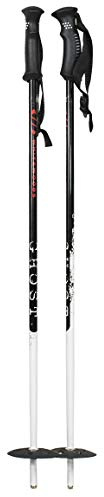 Whitewoods Ghost Junior Alpine Downhill Ski Poles, White/Black (40)